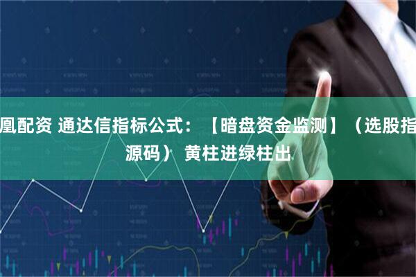 凤凰配资 通达信指标公式：【暗盘资金监测】（选股指标源码） 黄柱进绿柱出